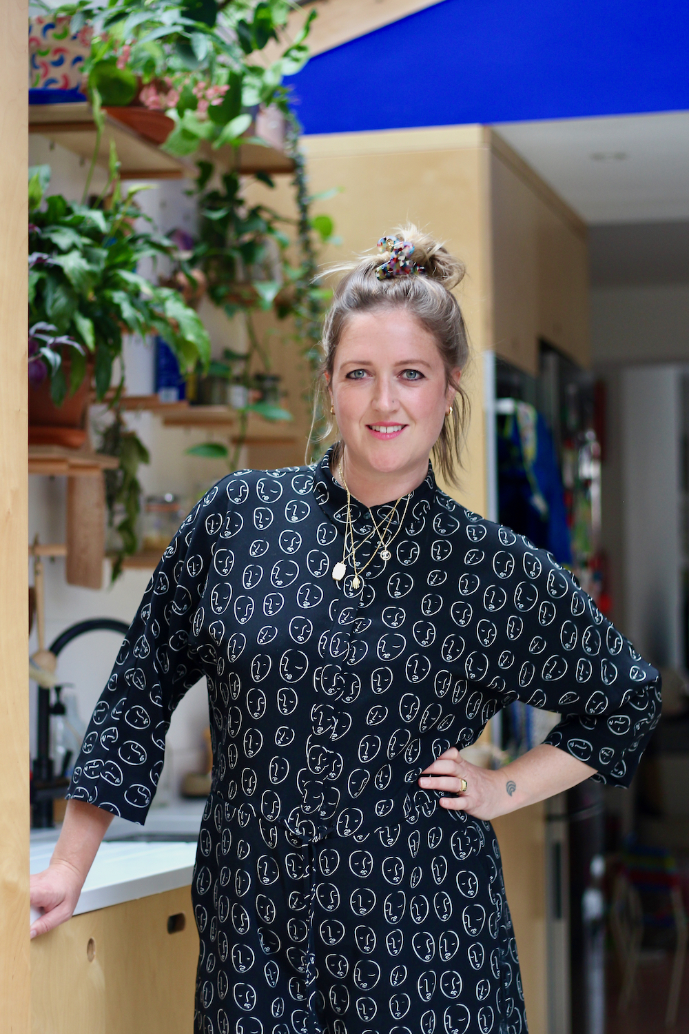 photograph of HEKA's Lauren Davies at home in her kitchen